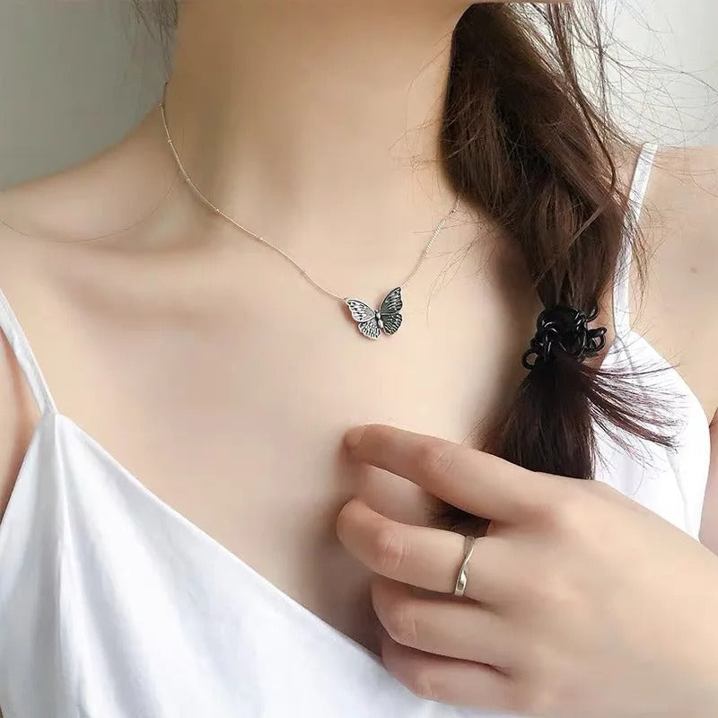 COLLAR MARIPOSA PLATA 925 - PR0584