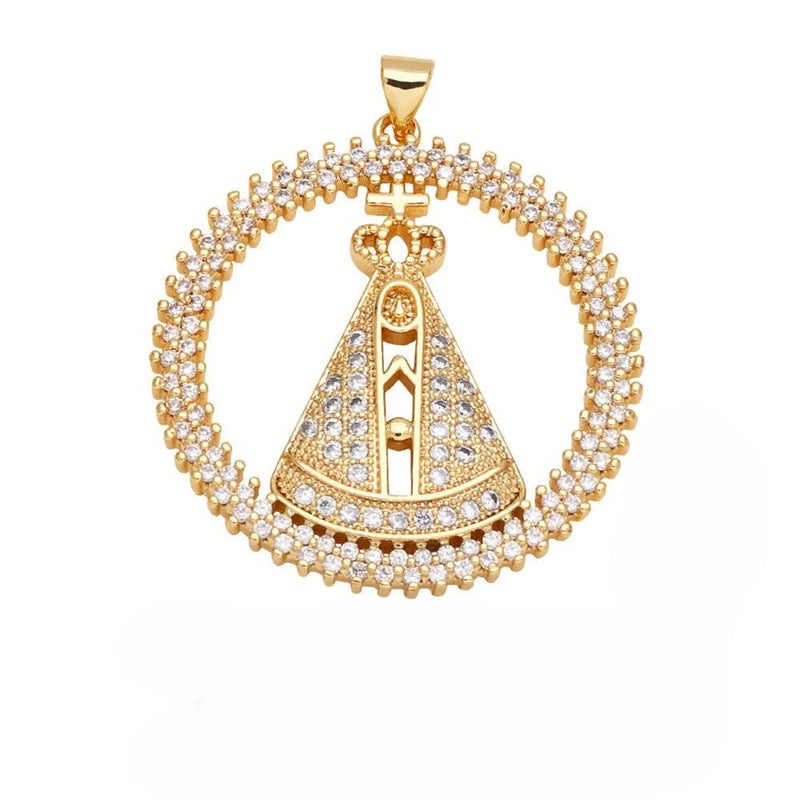 COLLAR NUESTRA SEÑORA BAÑADO EN ORO 18K - GARGSI22