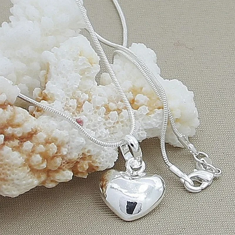 COLLAR CORAZÓN PLATA 925 - PR0587