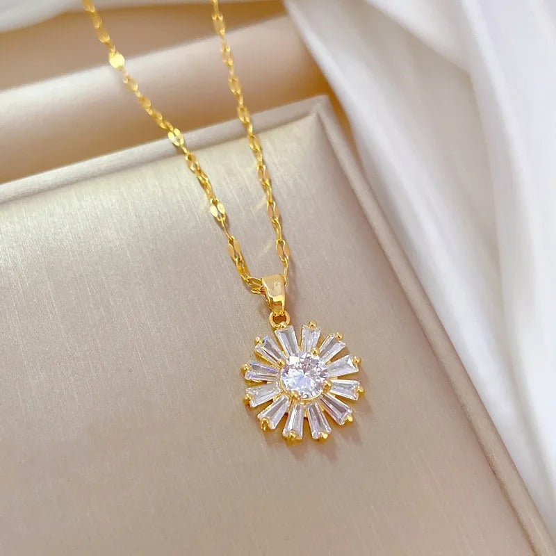 CONJUNTO SOL BAÑADO EN ORO 18K - CONJ467