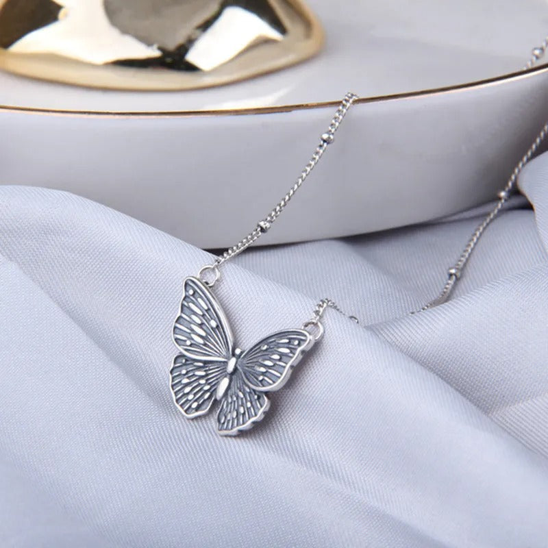 COLLAR MARIPOSA PLATA 925 - PR0584