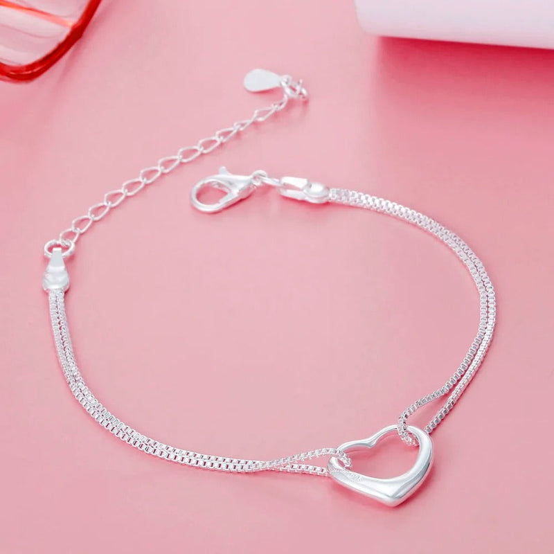 CONJUNTO CORAZÓN PLATA 925 - CONP872