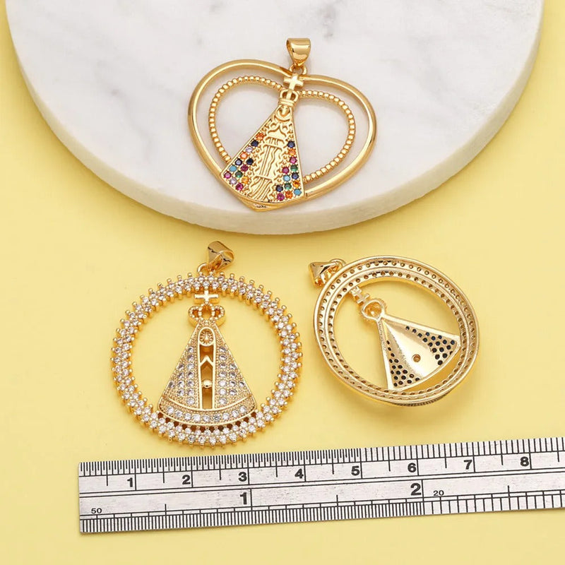COLLAR NUESTRA SEÑORA BAÑADO EN ORO 18K - GARGSI22