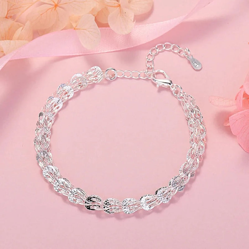 SUPER CONJUNTO ESLABONES PLATA 925 - CONP563