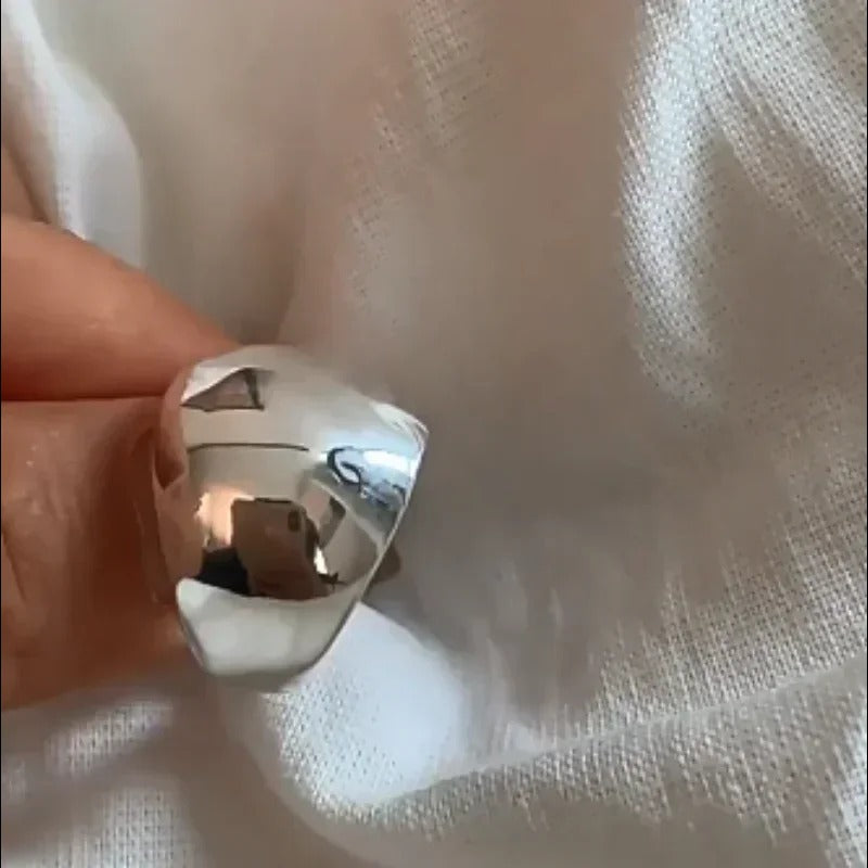 ANILLO AJUSTABLE ESTILO GRANDE PLATA 925 - ANP679
