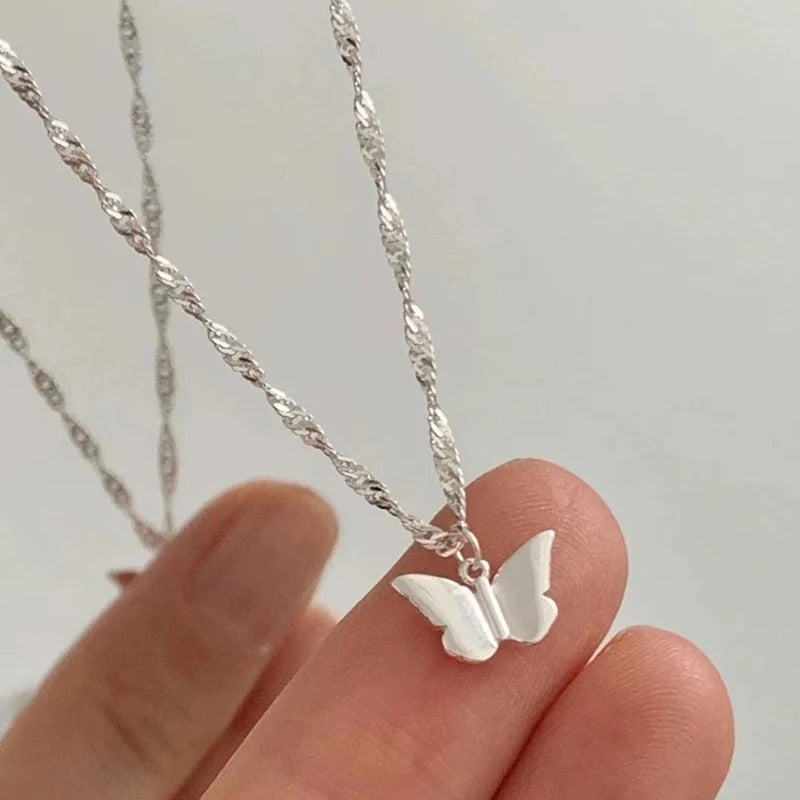 COLLAR MARIPOSA PLATA 925 - PR0583