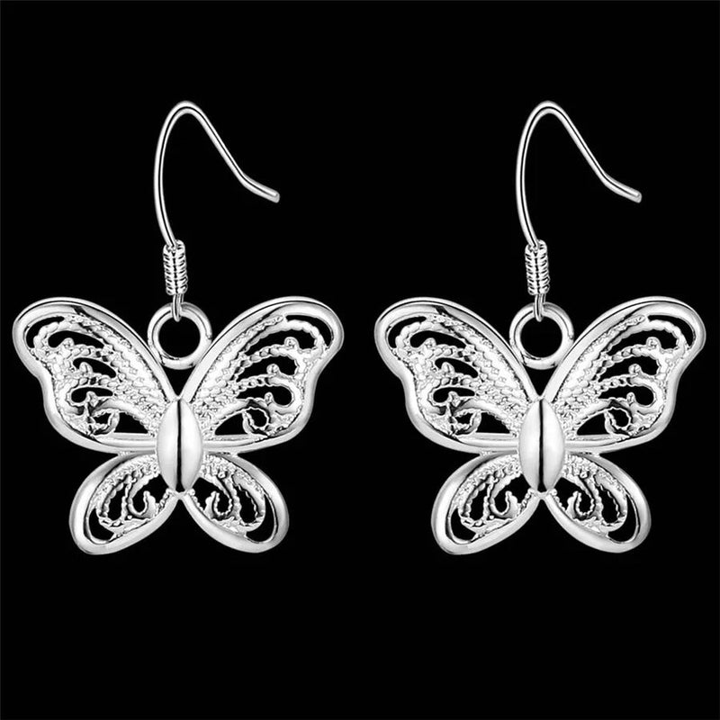 AROS MARIPOSA PLATA 925 - BRP366