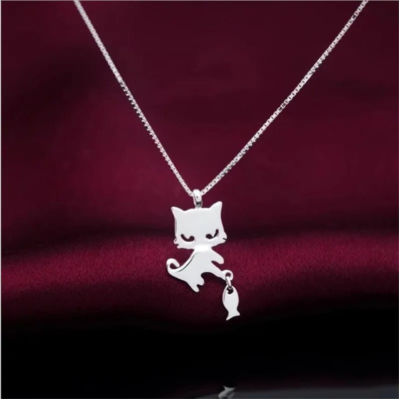 COLLAR GATITO PLATA 925 - PR0752