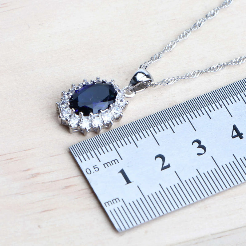 CONJUNTO SUPER CONJUNTO CONJUNTO ZAFIRO PLATA 925 - CONP68