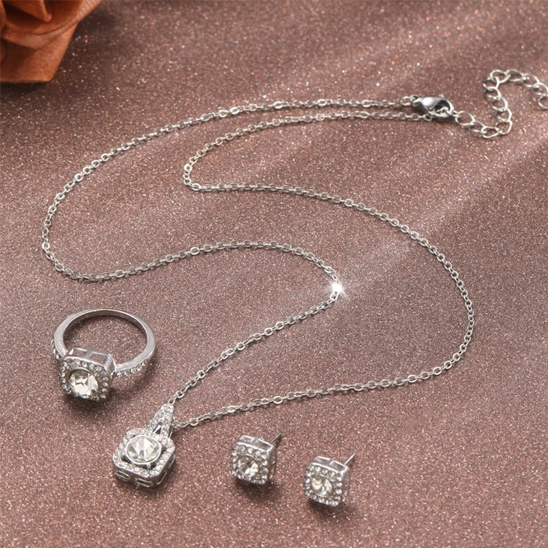 CRISTALES DE PLATA SUPER CONJUNTO 925 - CONP465