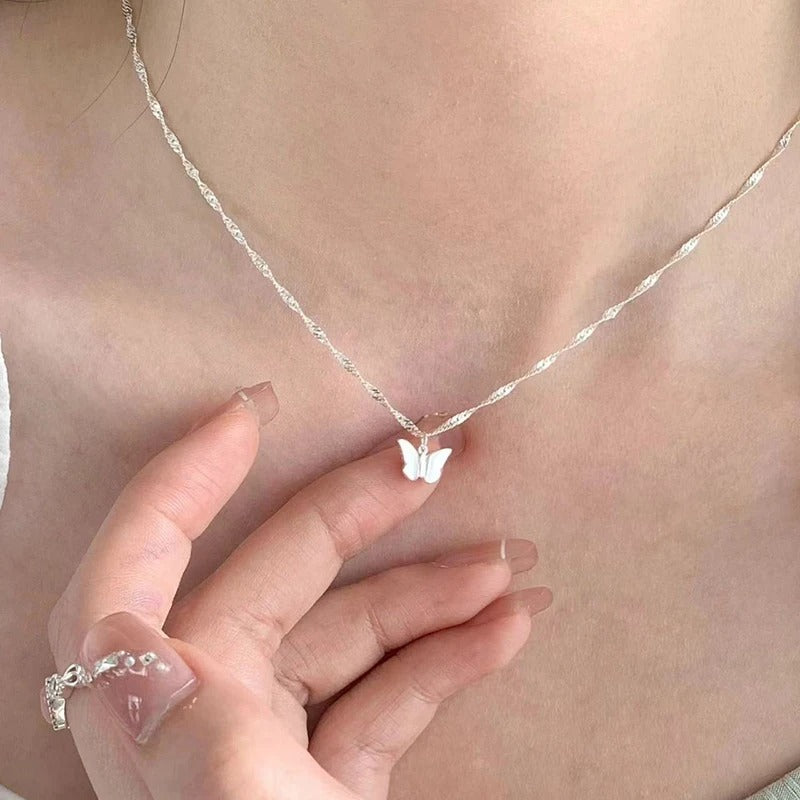 COLLAR MARIPOSA PLATA 925 - PR0583