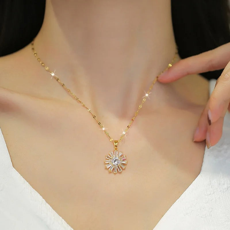 CONJUNTO SOL BAÑADO EN ORO 18K - CONJ467