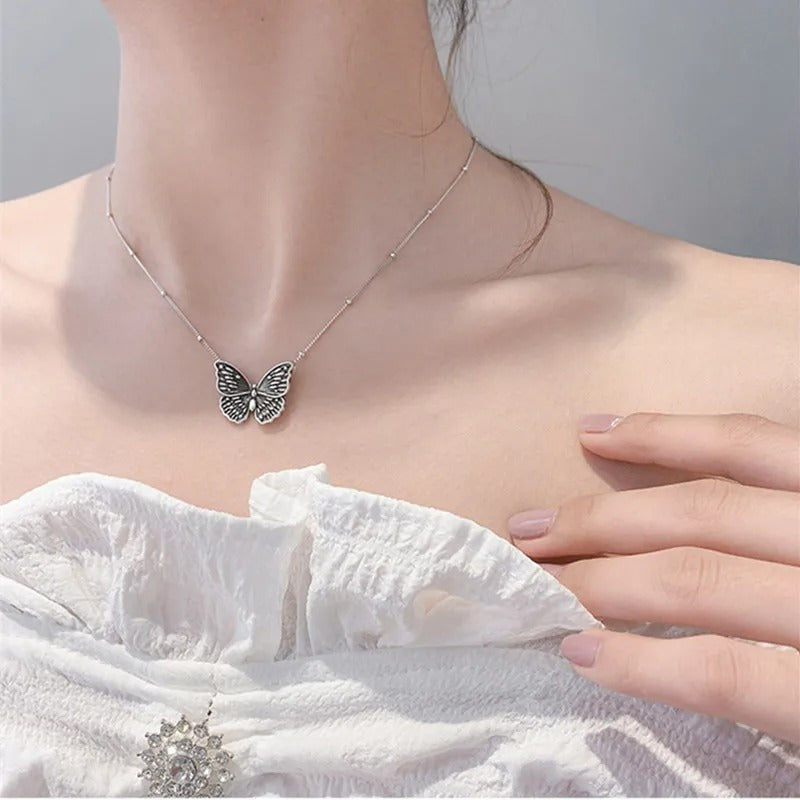 COLLAR MARIPOSA PLATA 925 - PR0584