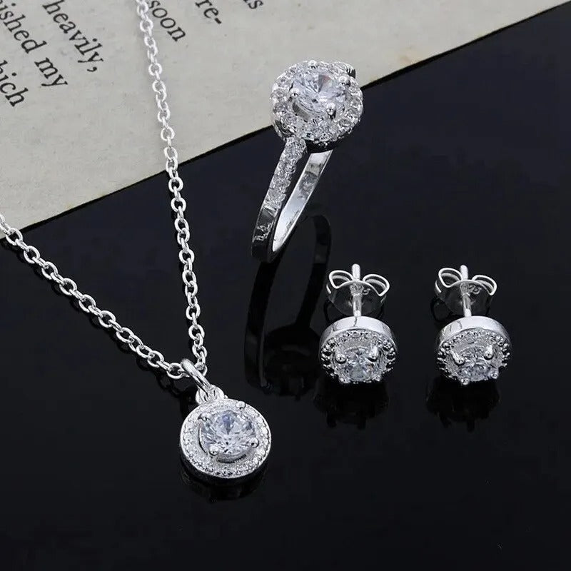 SUPER PUNTOS DE AJUSTE DE PLATA CON TACHUELAS LIGERAS 925 - CONP801