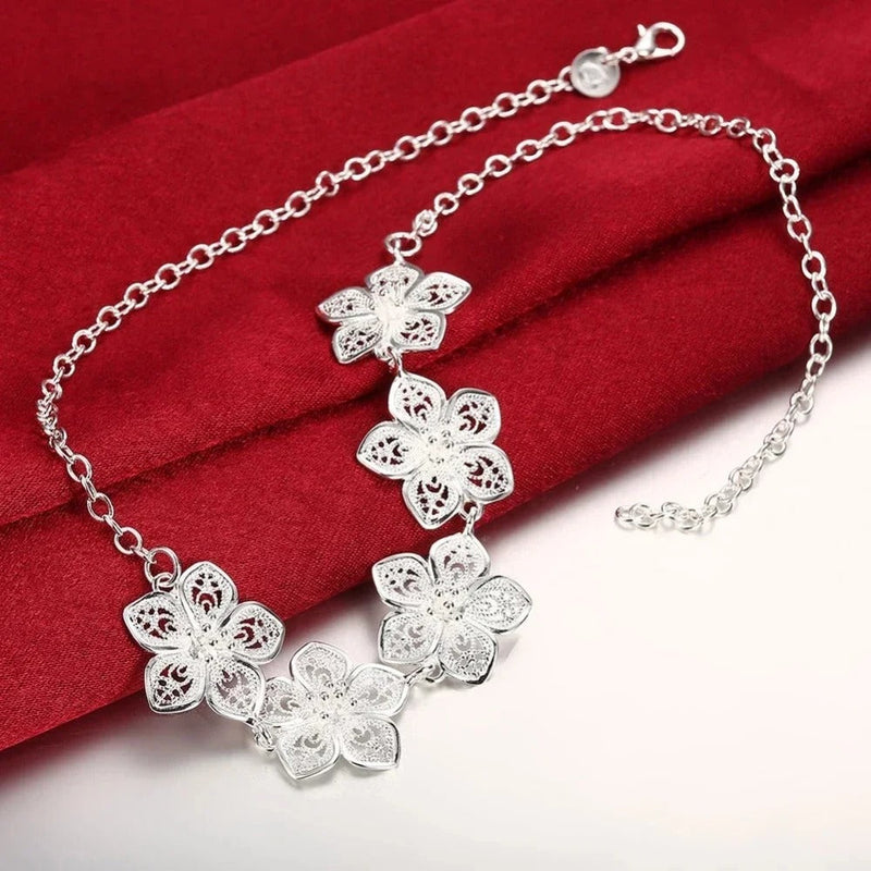 CONJUNTO FLORES PLATA 925 - CONP22