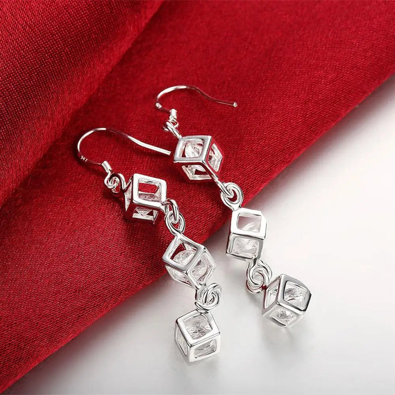 AROS DE DADOS DE CIRCONITAS PLATA 925 - BRP377