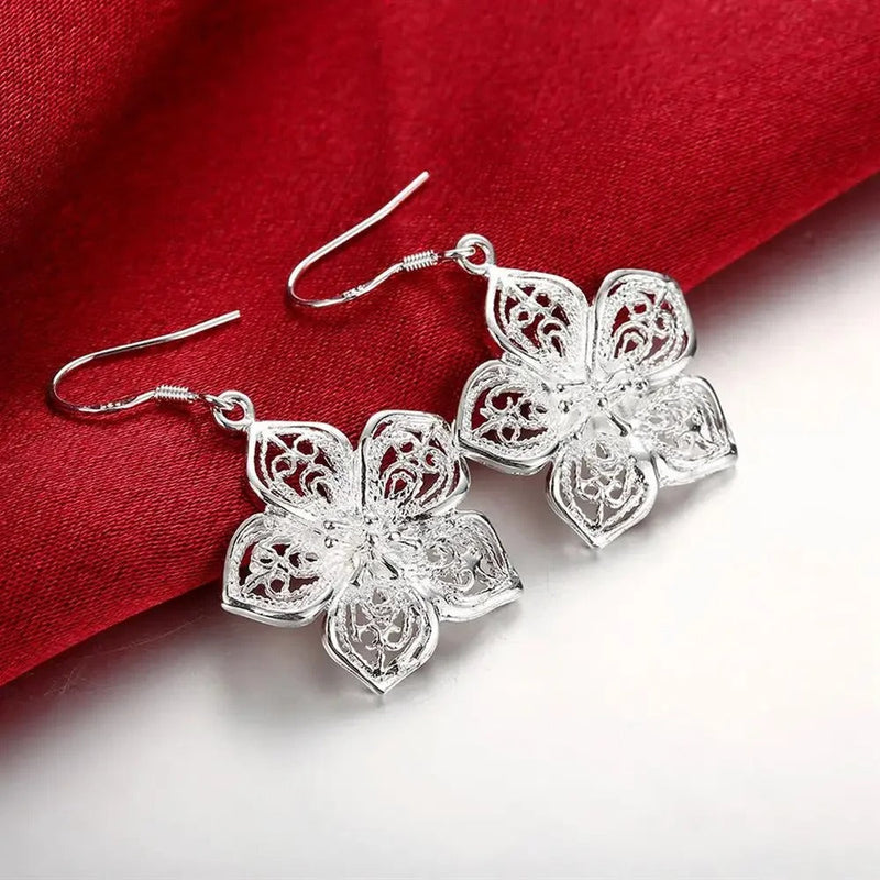 CONJUNTO FLORES PLATA 925 - CONP22