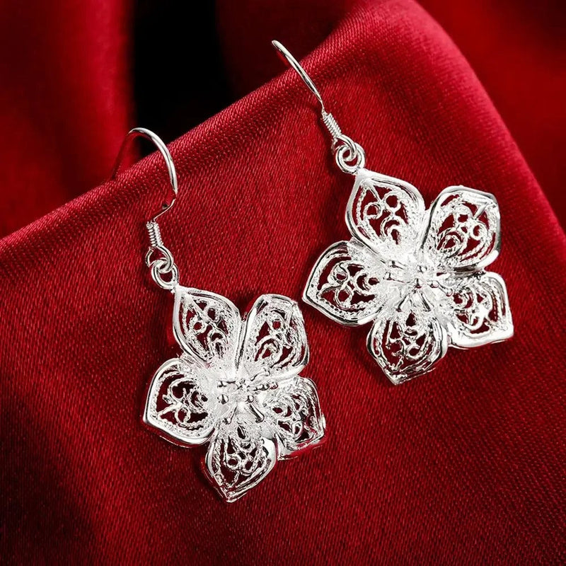 CONJUNTO FLORES PLATA 925 - CONP22