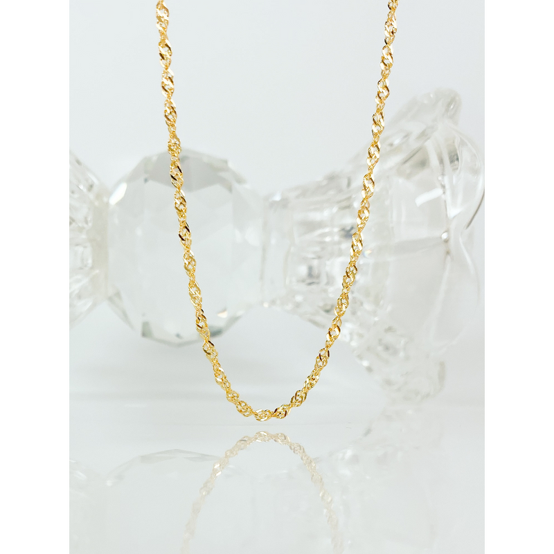 CADENA SINGAPUR BAÑADA EN ORO 18K - COR10