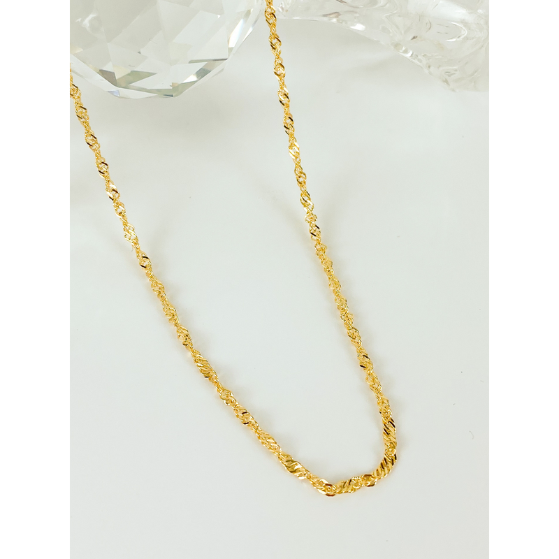 CADENA SINGAPUR BAÑADA EN ORO 18K - COR10