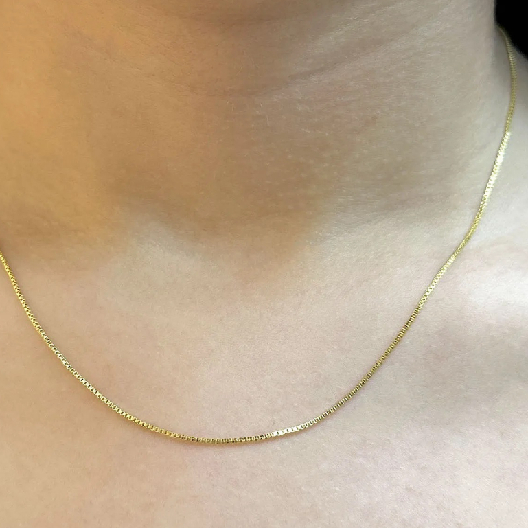 CADENA VENECIANA 60CM BAÑADA EN ORO 18K - COR300