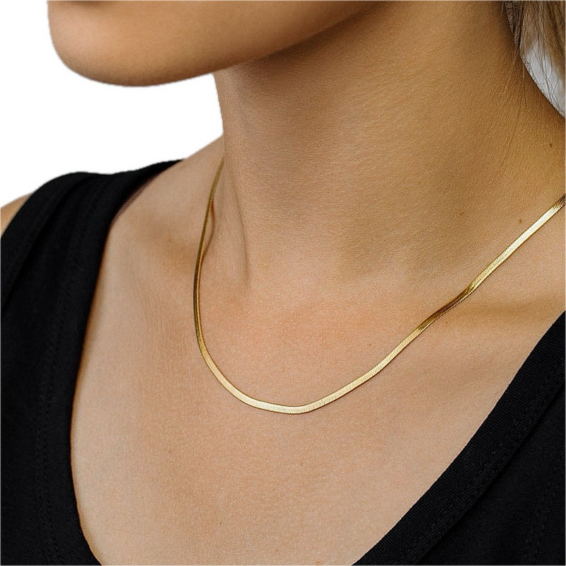 CADENA DE 45CM BAÑADA EN ORO 18K - COR634