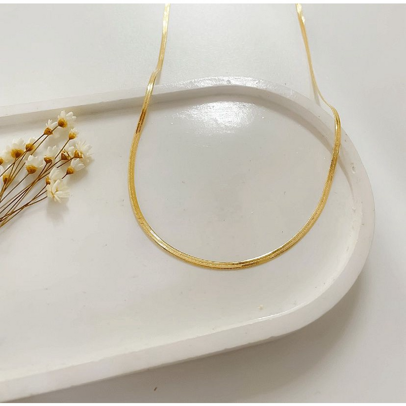 CADENA DE 45CM BAÑADA EN ORO 18K - COR634
