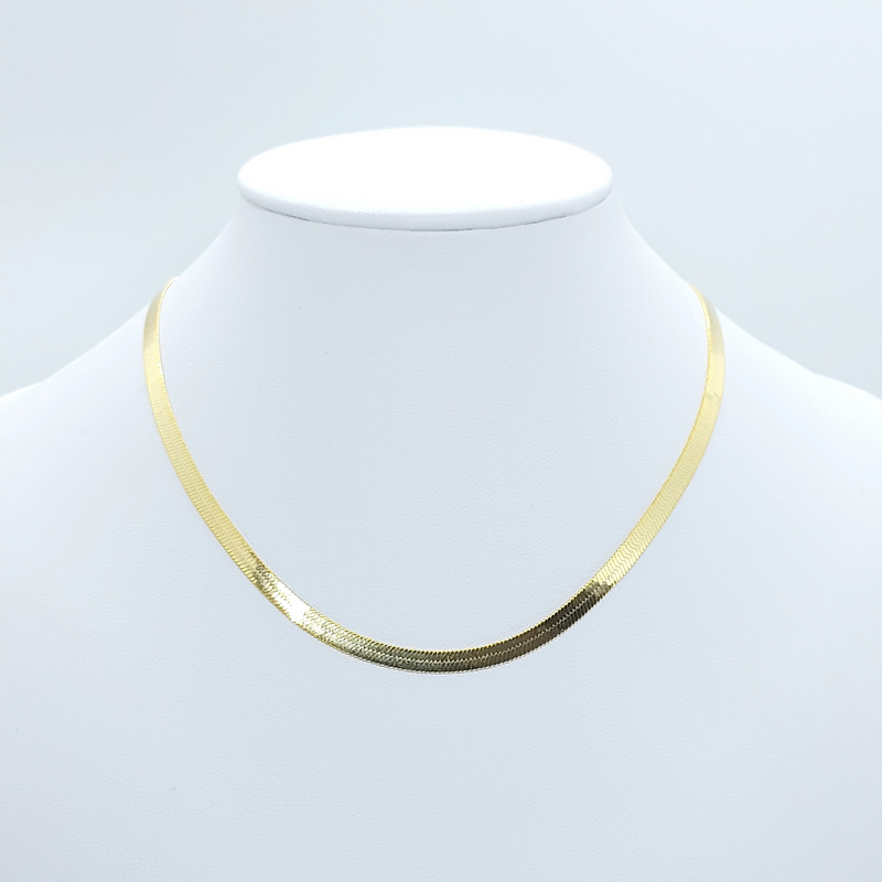 CINTA DE CADENA 32+12CM BAÑADA EN ORO 18K - COR635