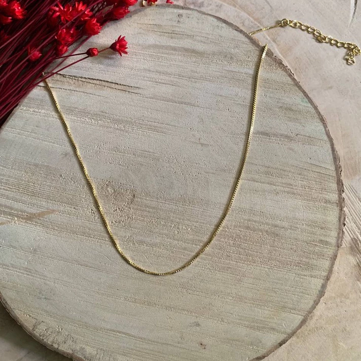 CADENA VENECIANA 45CM BAÑADA EN ORO 18K - COR688