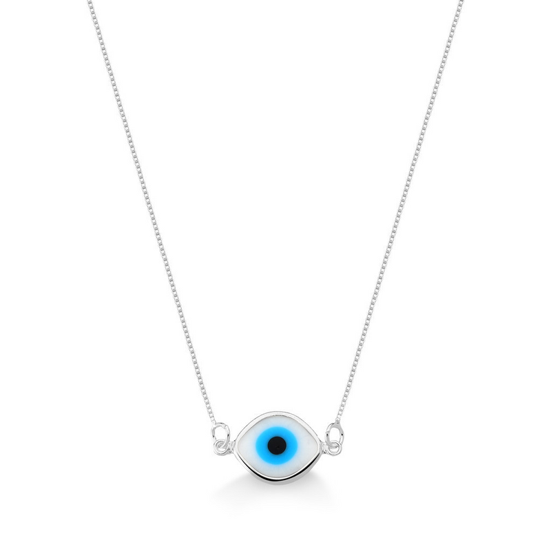 COLLAR OJO GRIEGO PLATA 925 - PR136