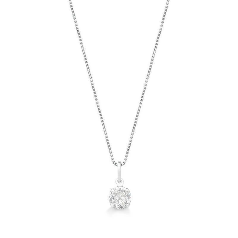 COLLAR PUNTA DE PLATA CLARA 925 - PR152