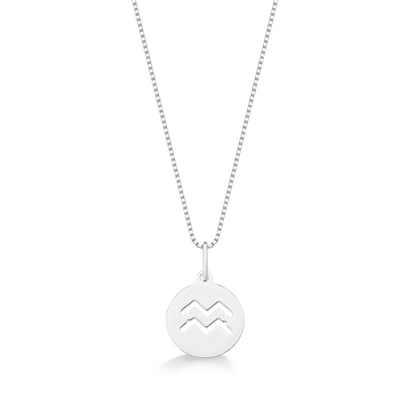 COLLAR SIGNO ACUARIO PLATA 925 - PR355