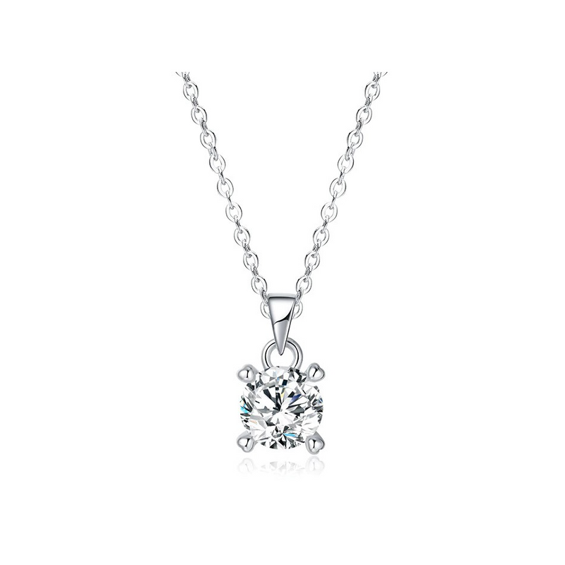 COLLAR COLGANTE CIRCONITAS PLATA 925 - PR358