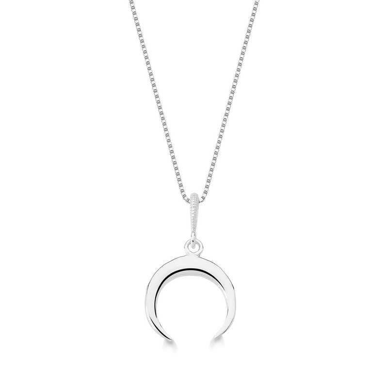 COLLAR LUNA PLATA 925 - PR359