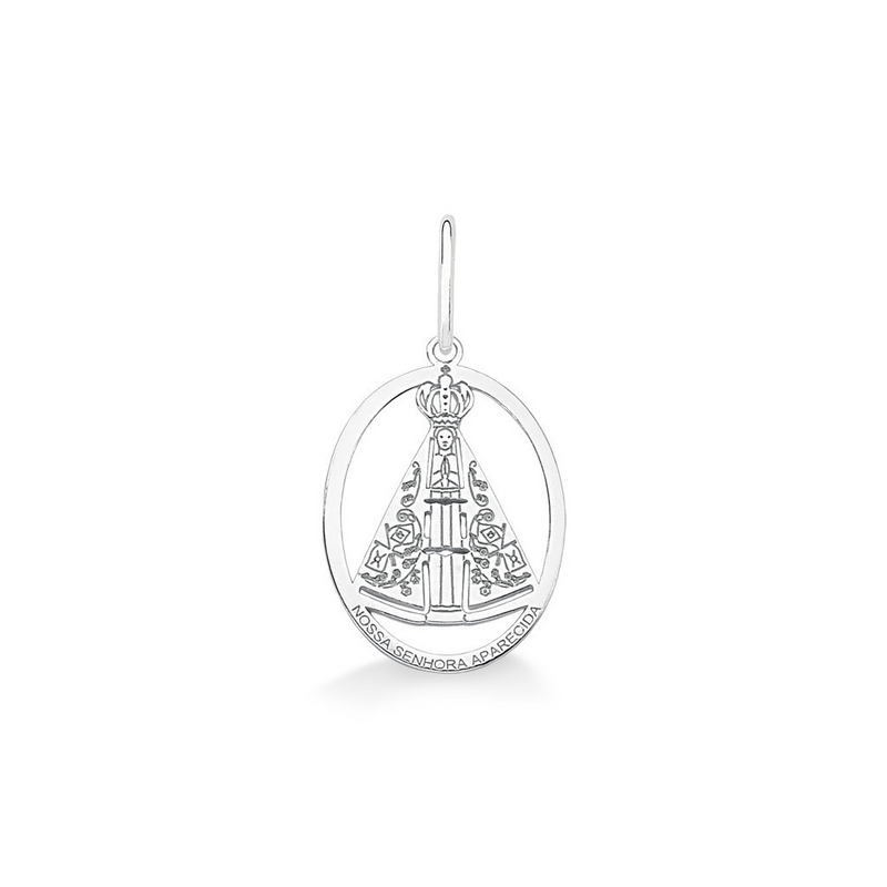 COLLAR NUESTRA SEÑORA DE APARECIDA PLATA 925 - PR489