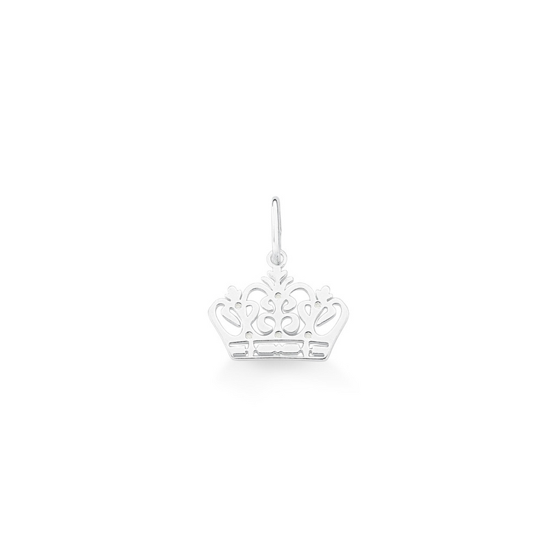 COLLAR CORONA REINA PLATA 925 - PR690